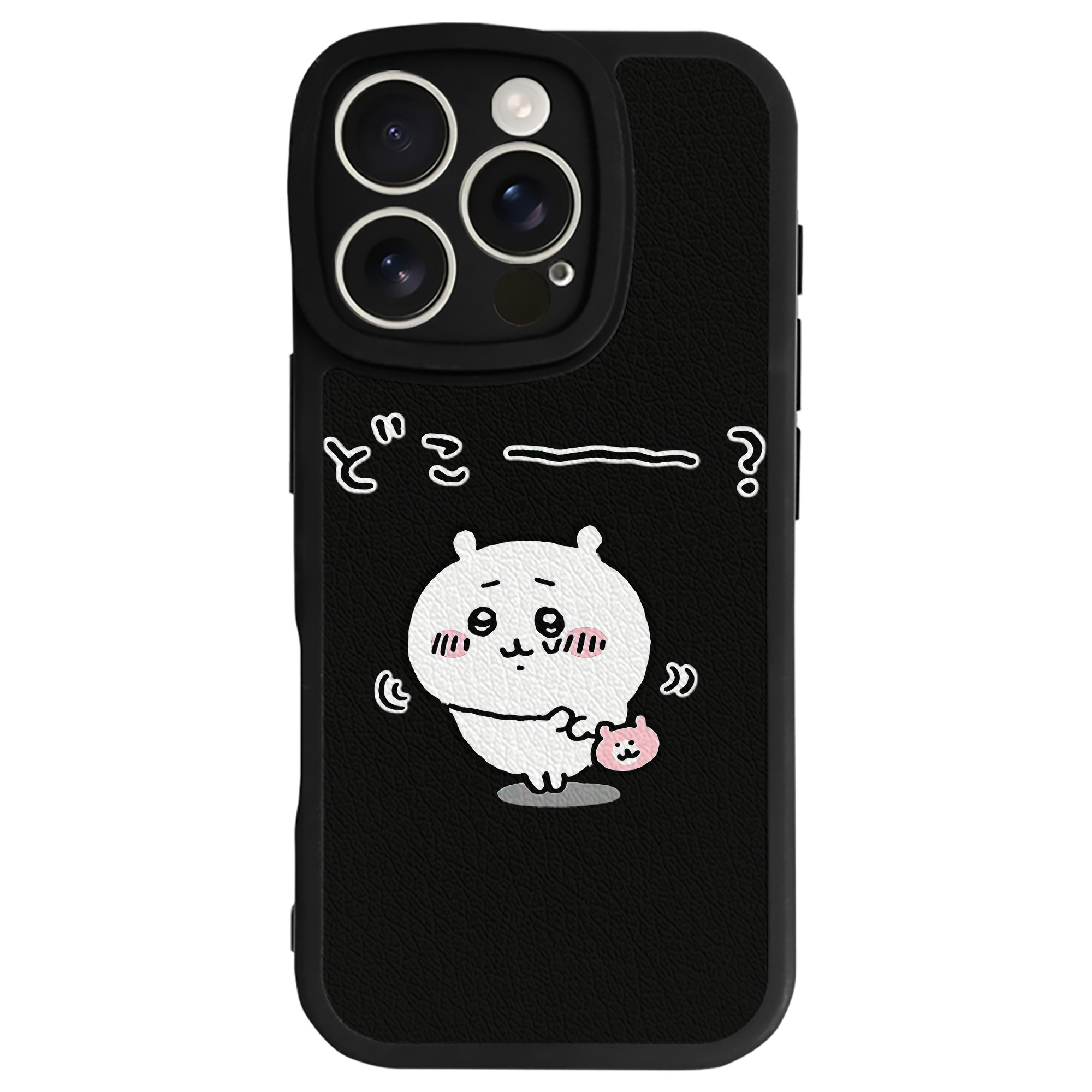（画像用） ちいかわ ちいかわ Chii-kawa chiikawa 【iPhone 16シリーズ対応】シリコンスマホケース（レザー調） 材質：シリコン